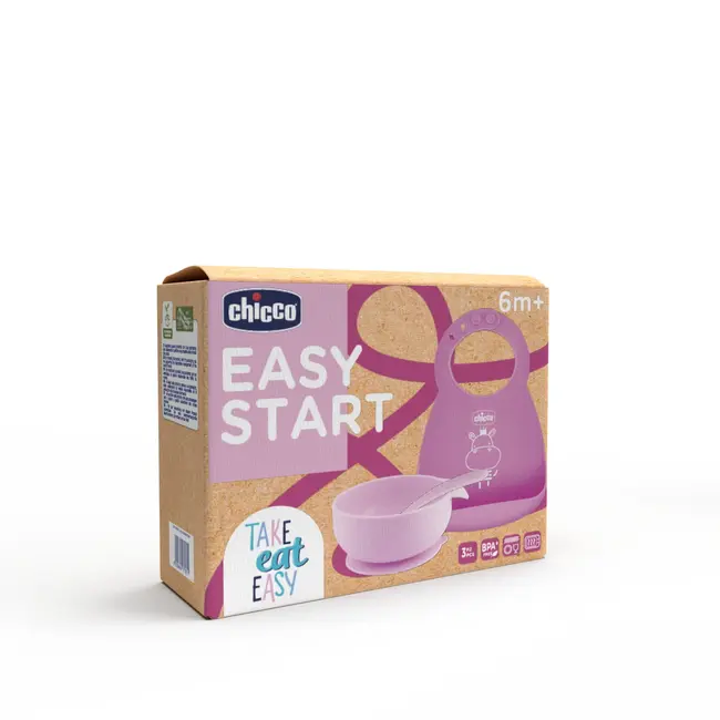 Set diversificare copii Chicco Easy Start, roz, 6luni+ CHC1023810-7