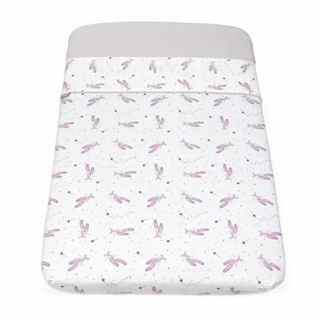 Set lenjerie patut Chicco Next2Me, Pink ballet, 0 luni+ CHC1090711-8