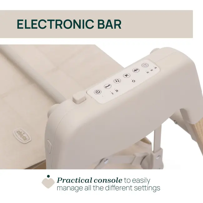 Suport electronic cu sistem de leganare Chicco E-Lullaglide, (compatibil scoica Kory Plus, landou si sezut carucior sport Bellagio), Natural, 0 luni+ CHC8717139-8