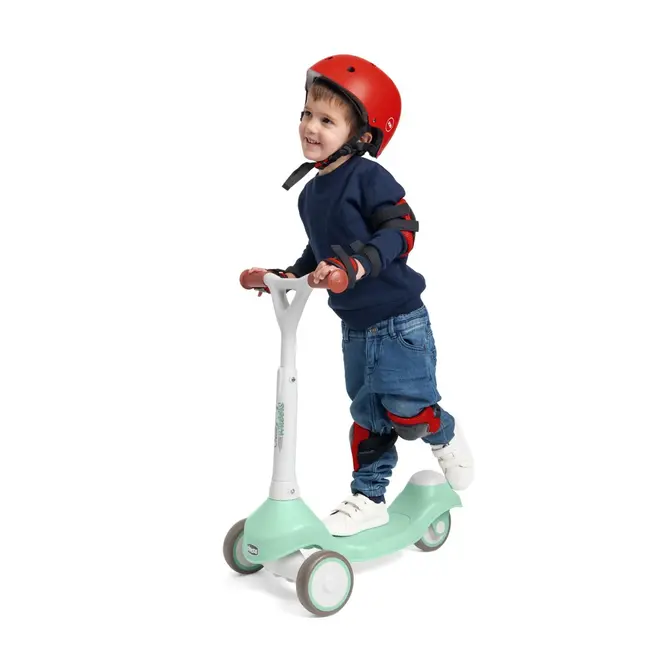 Tricicleta transformabila in trotineta Chicco Ride On 2 in 1, Verde menta, 1-4 ani CHC1218820-1