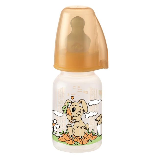 Biberon Family Unisex PP 125 ml cu tetina latex pt ceai, nr 1, nip 35004