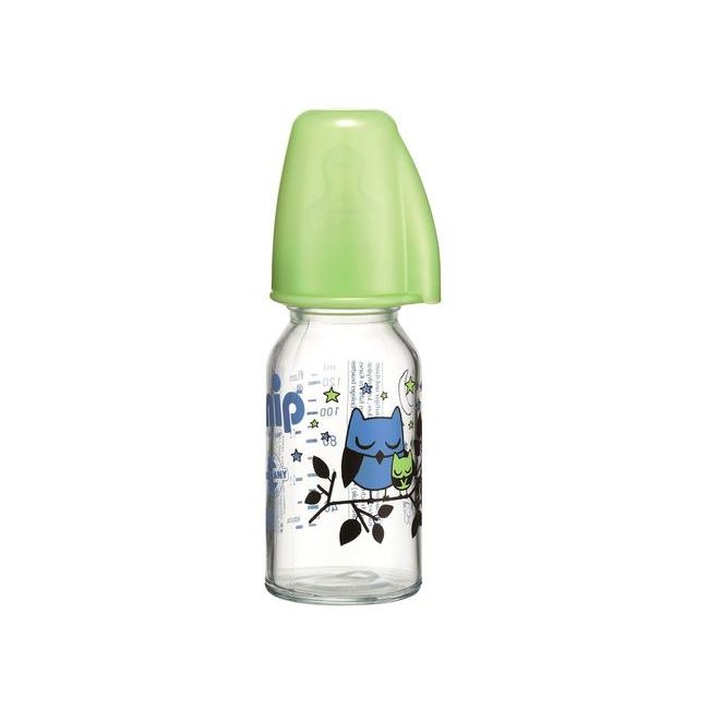 Biberon sticla 125 ml cu tetina silicon pt ceai, nr 1, nip 35014