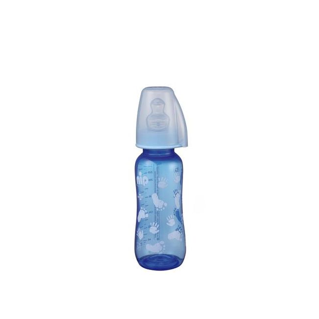 Biberon Trendy Boy PP 250 ml cu tetina silicon pt lapte, nr 1, nip 35036
