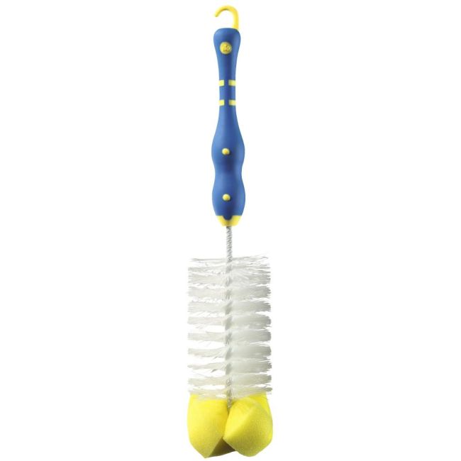 Perie pentru biberoane cu maner antialunecare, 0+ luni, nip 37010