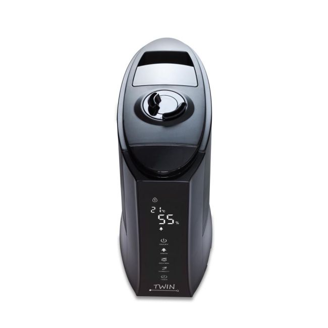 Umidificator cu ionizare si difuzor arome TWIN negru, Airbi BI3221