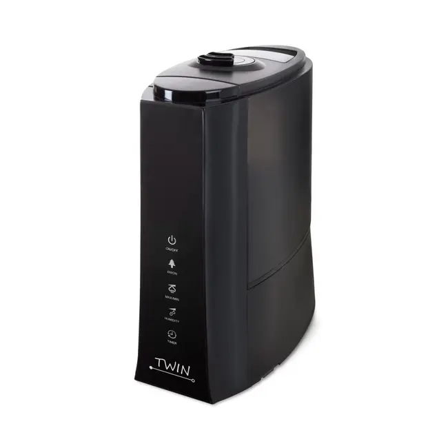Umidificator cu ionizare si difuzor arome TWIN negru, Airbi BI3221