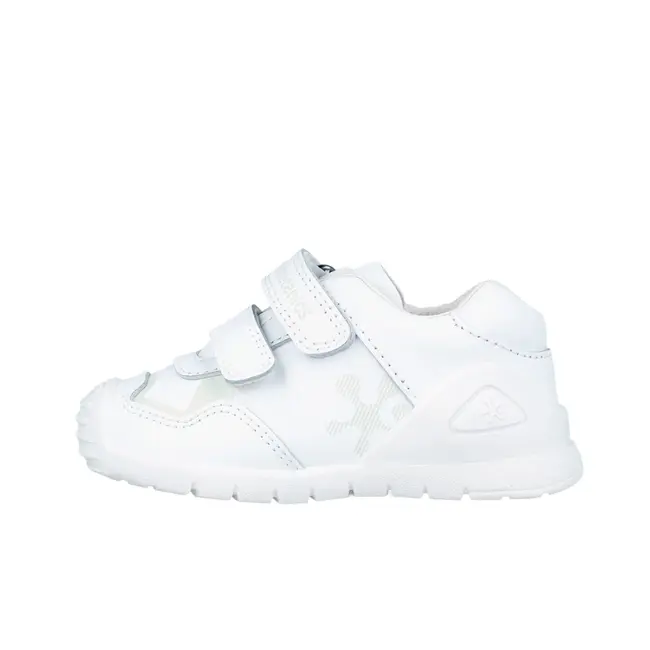 Adidasi Primii Pasi pentru Copii Biomecanics, Alb (Marime: 25 (15,5-16,1 cm)) JEM241001-C-25