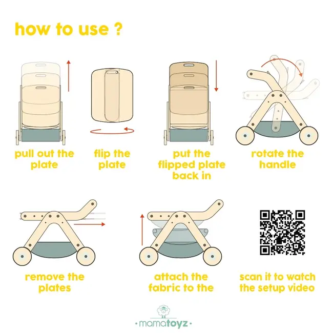 Antepremergator model BBQ din lemn 5 in 1 MamaToyz cu masuta de activitati JEMMtyz_tch