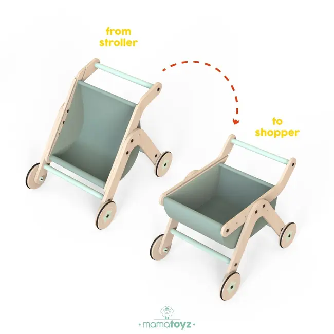 Antepremergator model BBQ din lemn 5 in 1 MamaToyz cu masuta de activitati JEMMtyz_tch