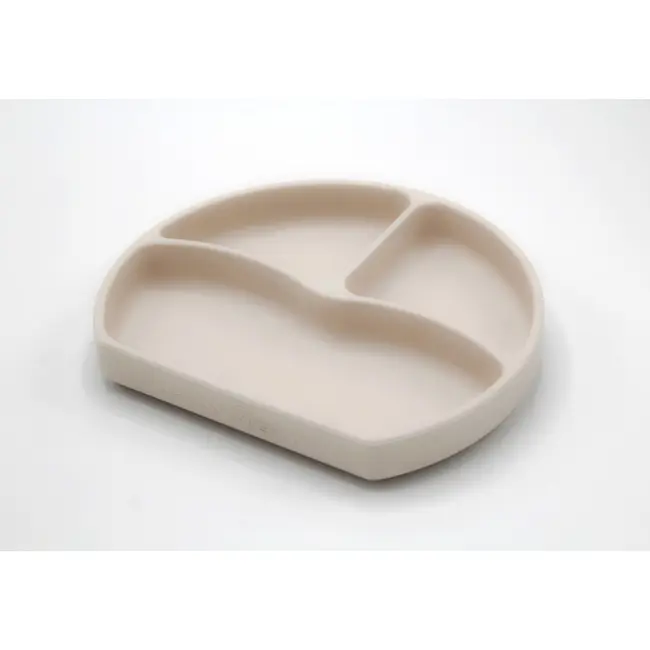 Farfurie din silicon cu 3 compartimente pentru auto-diversificare BabyJem (Culoare: Roz) JEMbj_7152