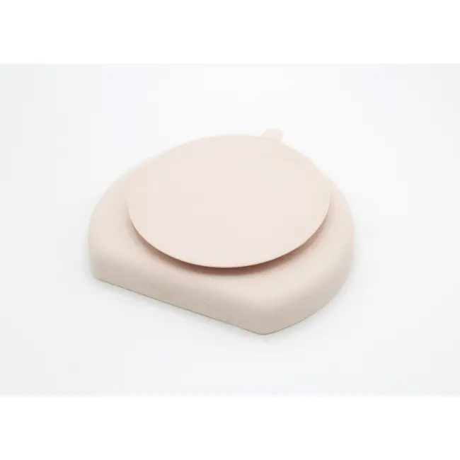 Farfurie din silicon cu 3 compartimente pentru auto-diversificare BabyJem (Culoare: Vernil) JEMbj_7154