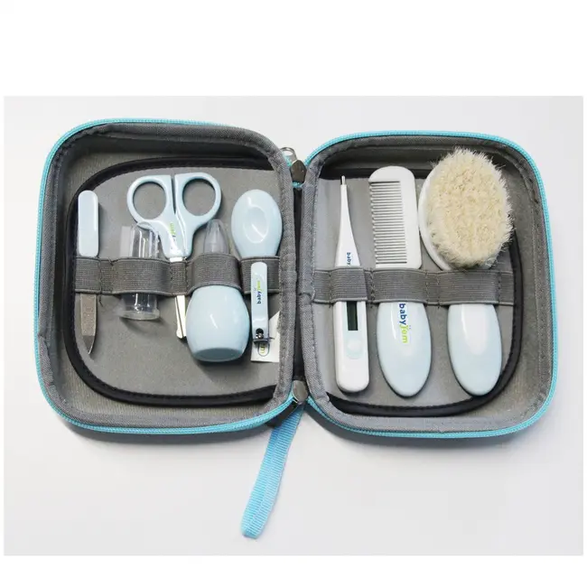 Set ingrijire unghii bebelusi cu 9 piese BabyJem Grooming Set (Culoare: Bleu) JEMbj_3632