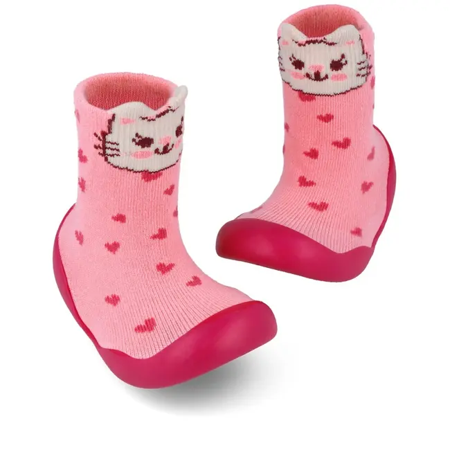 Sosete antiderapante pentru copii 251321-A, pisicuta (Marime: 20 (12,2-12,7 cm)) JEM251321-A-20