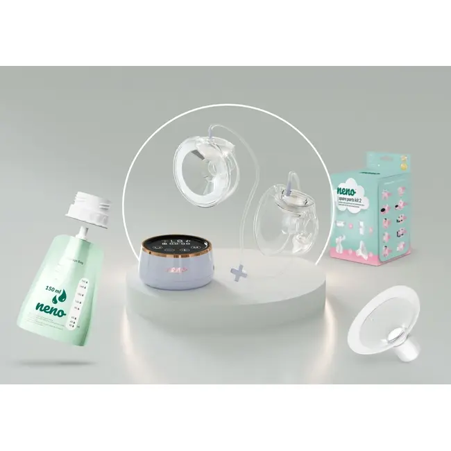 Neno Bella Twin Moon - pompă de s&acirc;n electrică dublă, fără fir JEMNEN-MAM-LK021