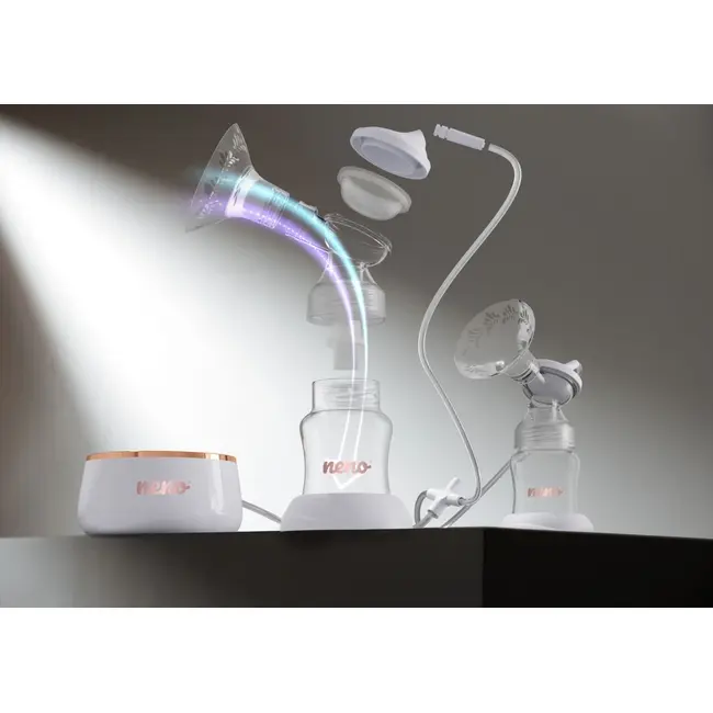 Neno Bella Twin Moon - pompă de s&acirc;n electrică dublă, fără fir JEMNEN-MAM-LK021