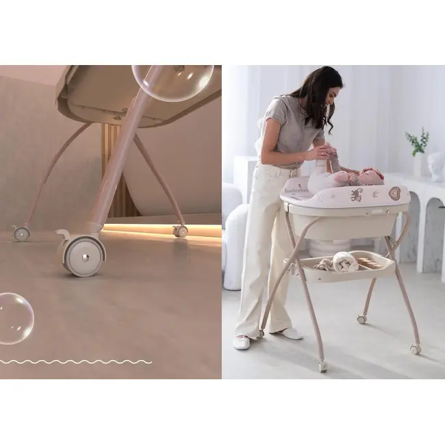 Neno Breza - Cadita 2 in 1 cu salteluta de schimb JEMNEN-BAB-ME017