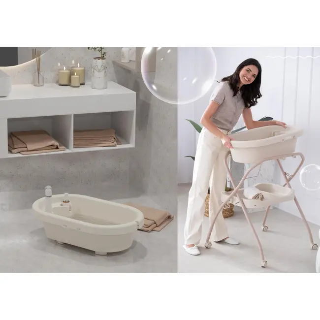 Neno Breza - Cadita 2 in 1 cu salteluta de schimb JEMNEN-BAB-ME017