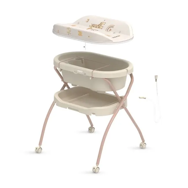 Neno Breza - Cadita 2 in 1 cu salteluta de schimb JEMNEN-BAB-ME017