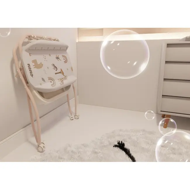 Neno Breza - Cadita 2 in 1 cu salteluta de schimb JEMNEN-BAB-ME017