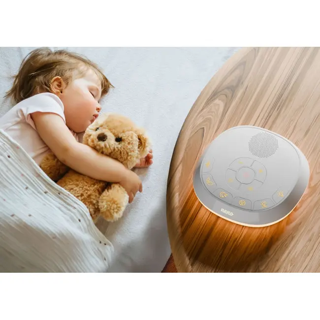 Neno Lumia &ndash; Lampă de veghe pentru bebeluși cu lumini, sunete și pulsometru JEMNEN-MAM-LM003