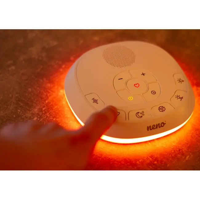 Neno Lumia &ndash; Lampă de veghe pentru bebeluși cu lumini, sunete și pulsometru JEMNEN-MAM-LM003