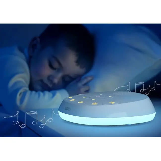 Neno Lumia &ndash; Lampă de veghe pentru bebeluși cu lumini, sunete și pulsometru JEMNEN-MAM-LM003