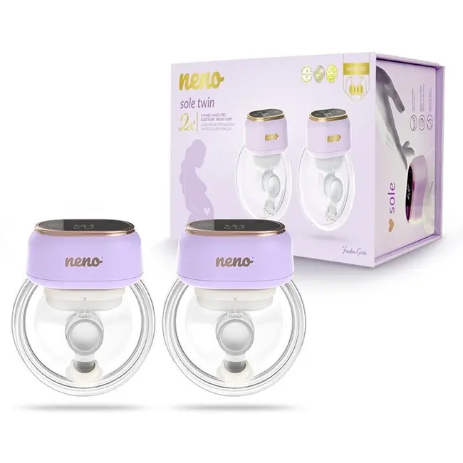 Neno Sole Twin &ndash; pompă de s&acirc;n dublă electrică, fără fir JEMNEN-MAM-LK019
