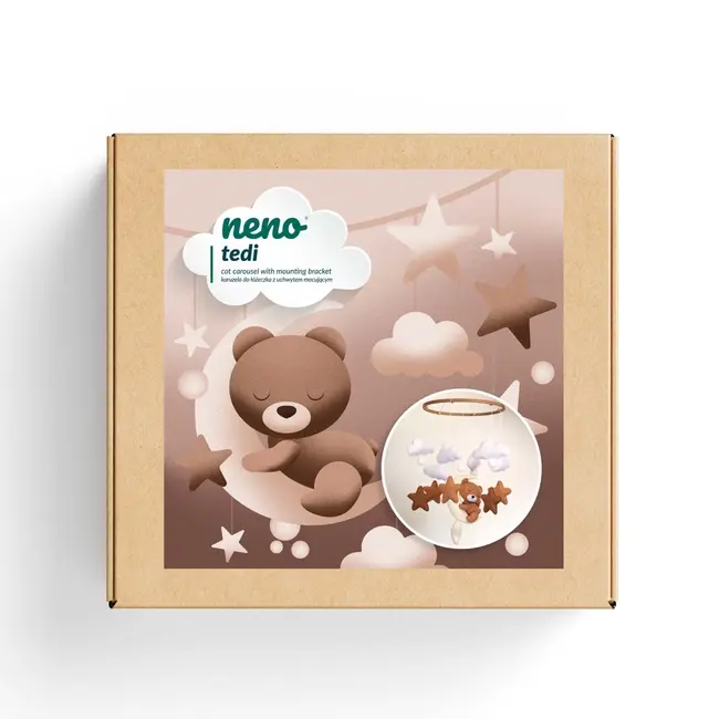 Neno Tedi &ndash; Carusel pentru pătuț cu suport de prindere JEMNEN-BAB-ZB002