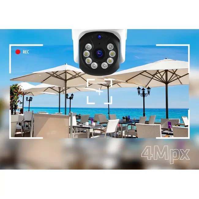 Neno Xblitz Armor 400 - Cameră de supraveghere pentru exterior AI Tracking, Night Vision JEMXBL-HOM-DV009