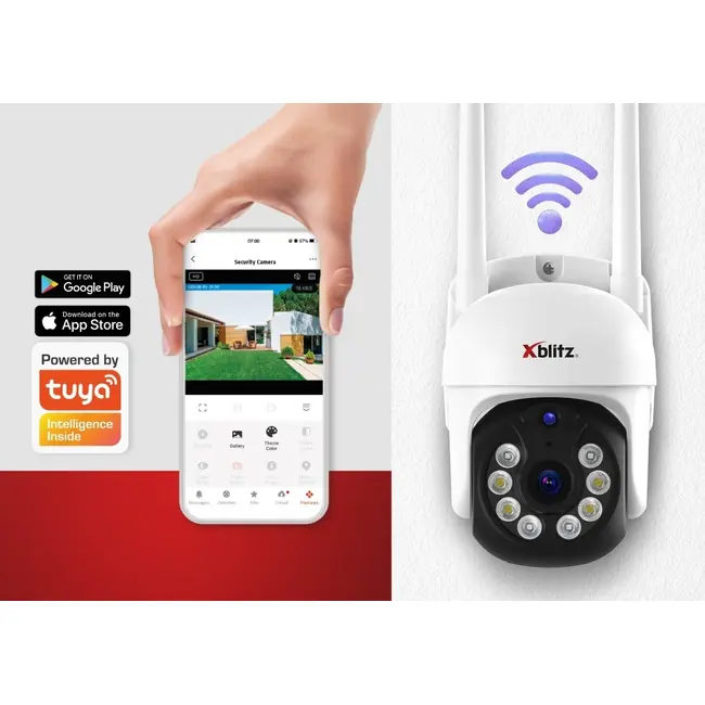 Neno Xblitz Armor 400 - Cameră de supraveghere pentru exterior AI Tracking, Night Vision JEMXBL-HOM-DV009