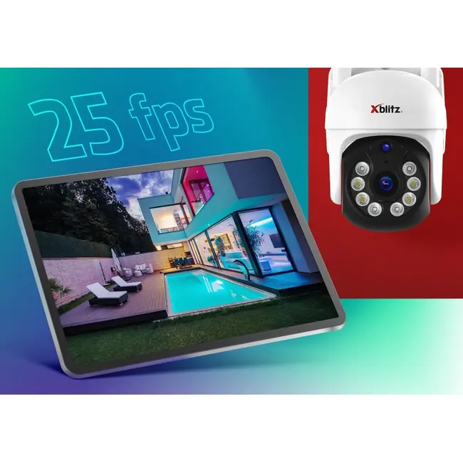 Neno Xblitz Armor 400 - Cameră de supraveghere pentru exterior AI Tracking, Night Vision JEMXBL-HOM-DV009