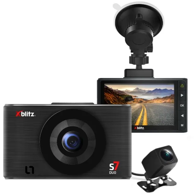 Neno Xblitz S7 Duo - Cameră auto față/spate, Full HD, negru JEMXBL-CAR-DR056