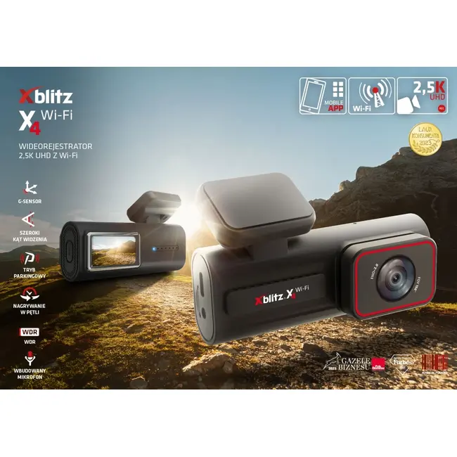 Neno Xblitz X4 - Cameră auto Wi-Fi, 2.5K UHD, WDR, G-Sensor, Mod Parcare, Wi-Fi, Ecran IPS 1.5&rdquo; JEMXBL-CAR-DR075