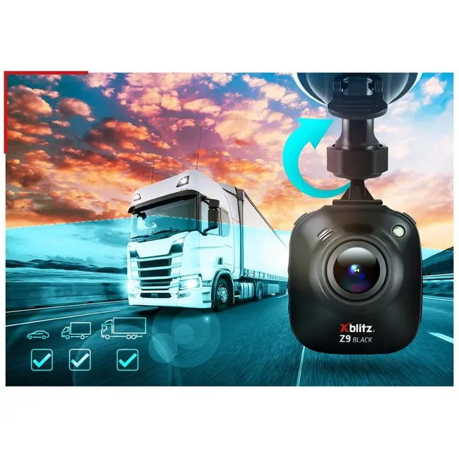 Neno Xblitz Z9 - Cameră auto 4K, unghi 140&deg;, Carcasă Metalică, Mod Parcare, negru JEMXBL-CAR-DR069