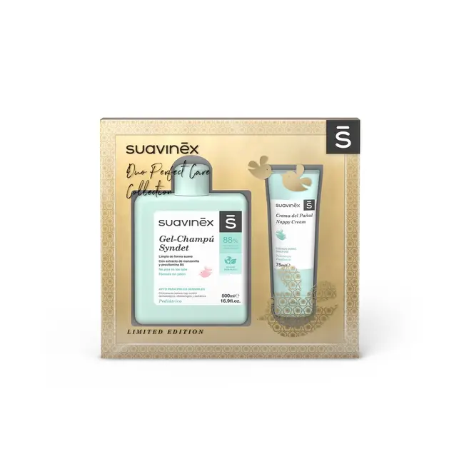 Set Cadou Ingrijire Suavinex - Duo Perfect Care Collection Gold JEM8426420075855