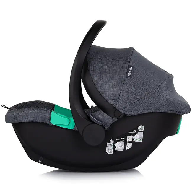 Carucior Chipolino Aurora 3 in 1 charcoal HUBKKAA02601CH