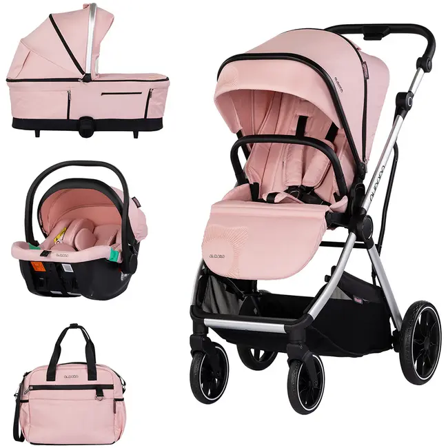 Carucior Chipolino Aurora 3 in 1 powder pink HUBKKAA02606PP