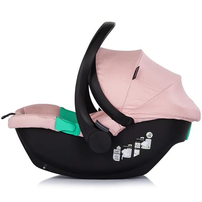 Carucior Chipolino Aurora 3 in 1 powder pink HUBKKAA02606PP