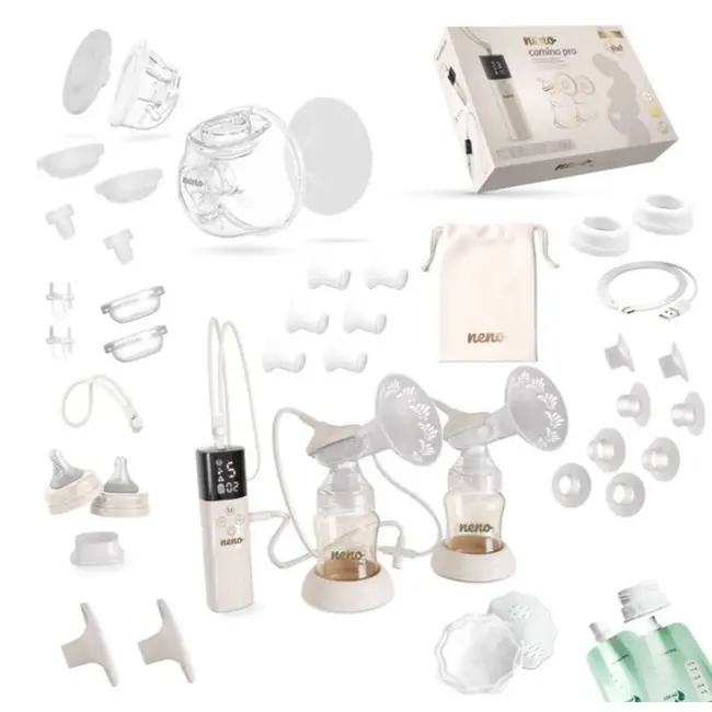 Neno Camino Pro&ndash; pompă de s&acirc;n electrică dublă, fără fir JEMNEN-MAM-LK022