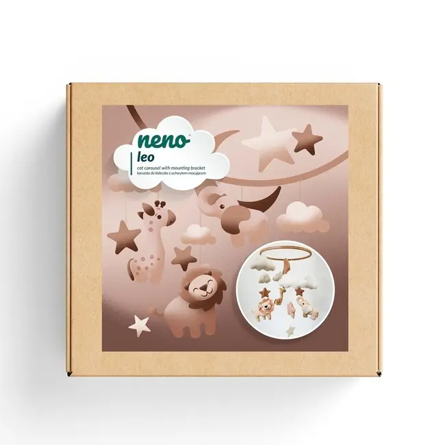 Neno Leo &ndash; carusel pentru pătuț cu suport de prindere JEMNEN-BAB-ZB004