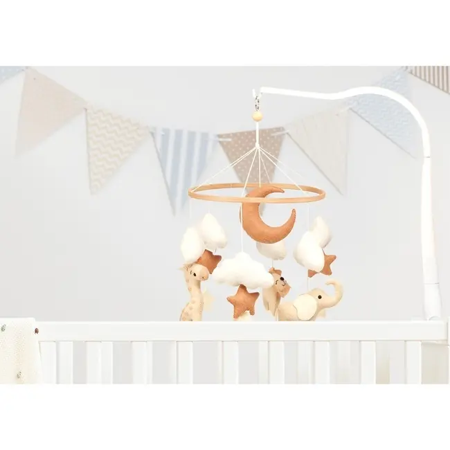 Neno Leo &ndash; carusel pentru pătuț cu suport de prindere JEMNEN-BAB-ZB004