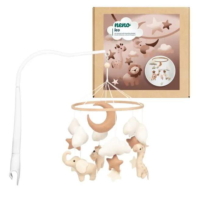Neno Leo &ndash; carusel pentru pătuț cu suport de prindere JEMNEN-BAB-ZB004