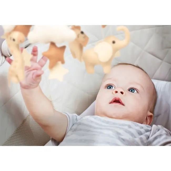 Neno Leo &ndash; carusel pentru pătuț cu suport de prindere JEMNEN-BAB-ZB004