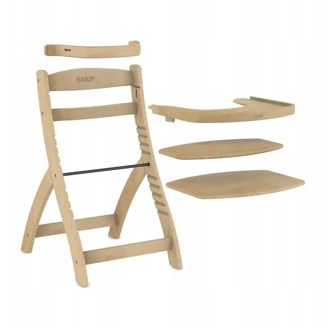 Neno Pino &ndash; Scaun de masa din lemn 2 in 1 JEMNEN-BAB- ME019