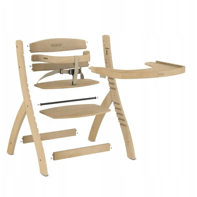 Neno Pino &ndash; Scaun de masa din lemn 2 in 1 JEMNEN-BAB- ME019