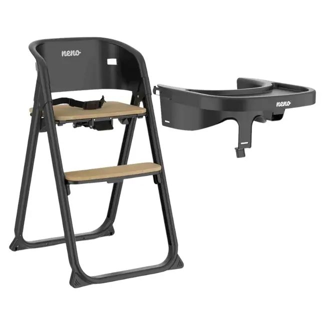 Neno Sapori Black &ndash; scaun de hrănire multifuncțional 4 &icirc;n 1 (seria Neno Premium) JEMNEN-BAB-ME021