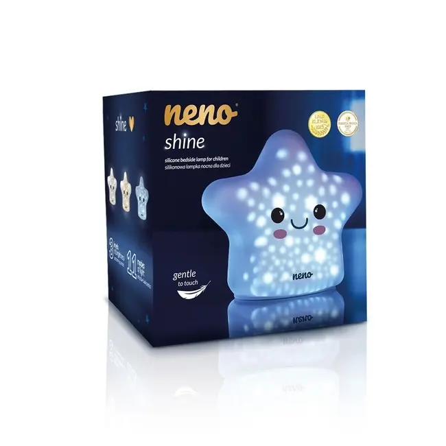 Neno Shine &ndash; lampă de noapte din silicon pentru copii, &icirc;n formă de stea JEMNEN-MAM- LM005