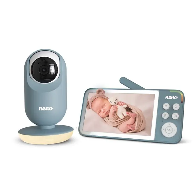 Neno Vedo Blue &ndash; Baby monitor video cu ecran mare de 5&rsquo;&rsquo; JEMNEN-MAM- NN015