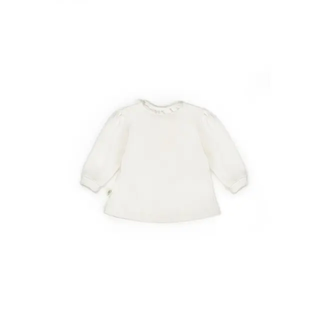 Set bluză și pantalon, Bow, BabyCosy, 100%bumbac organic, Powder (Marime: 12-18 Luni) JEMBC-CSY8158-12