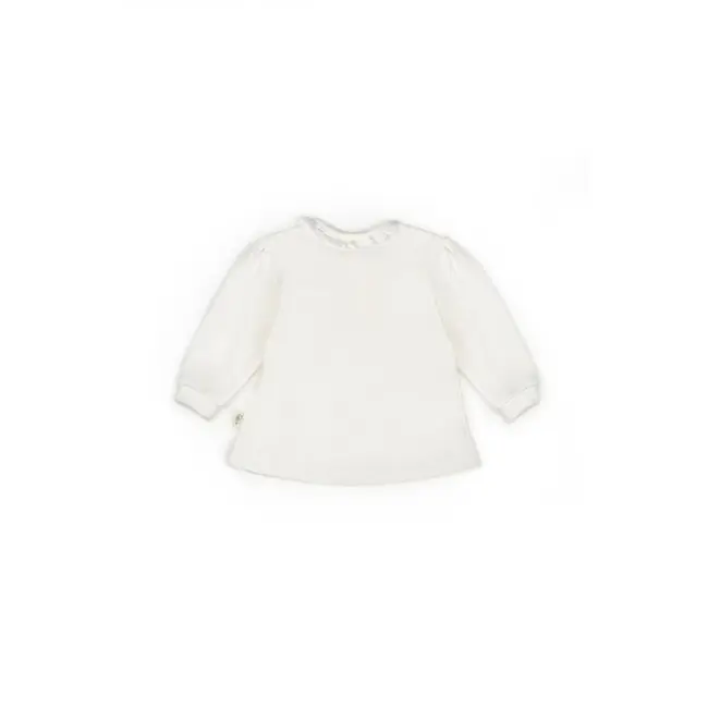 Set bluză și pantalon, Bow, BabyCosy, 100%bumbac organic, Powder (Marime: 3-6 Luni) JEMBC-CSY8158-3